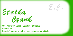 etelka czank business card